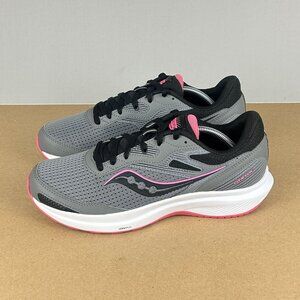 Saucony Cohesion 16 Athletic Running Shoes Womens 10 Gray Pink Black Low Top